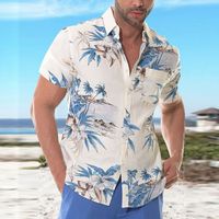 2023 nouveau Design vêtements pour hommes à manches courtes boutonné T-Shirt Streetwear surdimensionné concepteur hawaïen T-Shirt pour hommes élégant