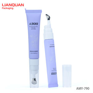Tubos de masaje de crema de ojos de plástico PE respetuosos con el medio ambiente OEM ODM envases suaves para el cuidado de la piel tubo de bomba embalaje de cosméticos faciales - Product Image 1