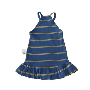 Child Star Circle Girls Dress Halter Sleeveless Breathable Striped Summer Outfit For Toddlers - Product Image 5