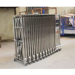 Stainless Steel House Gate Compound Fence Gate Electric Retractable Driveway Gate For Garden House Price