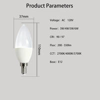 Lampes à LED E14 blanc chaud 4W-7W B22, remplace les ampoules 40W, 2700K, résidentielles, AC, CE, UKCA, ETL