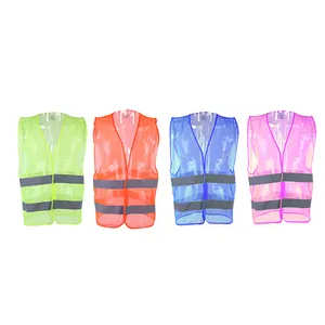 manufacture hot sell cheapest mesh common safety reflective running vest