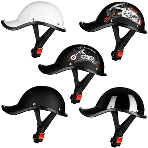 Casco Retro Unisex, Diseño Transpirable, Material ABS, Cierre de Hebilla de Liberación Rápida para Montar en Scooter o <span class=keywords><strong>Bicicleta</strong></span>, Cuatro Estaciones - Product Image 1