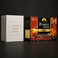 Performance X Power Instant Black Coffee Nut Ginseng Oyster 12 Sachets 0.12kg Energy Drink Powder Wholesale OEM Private Label