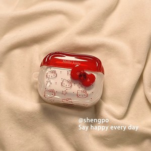 Custodia Morbida <span class=keywords><strong>Hello</strong></span> <span class=keywords><strong>Kitty</strong></span> per Pro 2, Compatibile con Auricolari Wireless di 4a, 1a, 2a e 3a Generazione - Product Image 5