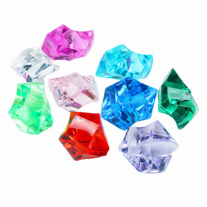 Pierres colorées en acrylique imitation cristal pour aquarium, décorations paysagères, jouets et accessoires pour parcs d'attractions - Product Image 5