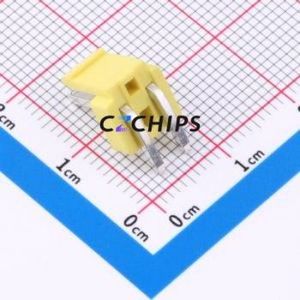 W396110K-2PY2123 Wire-to-Board Pin Header Bent Lead Through Hole,P=3.96mm Connector 1x2P 3.96mm Right Angle Insert VH - Product Image 2