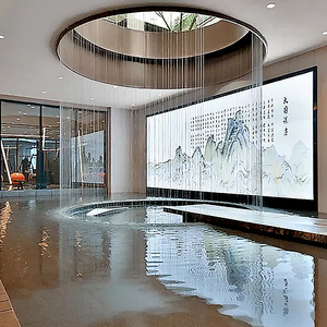 Tenda ad acqua a muro piscina per interni lineari a cortina d'acqua per piscina per acqua tenda da pioggia per piscine a cascata all'aperto