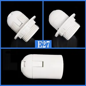HITECDAD 하프 스크류 E27 소켓 E27 소켓 플라스틱 E27 에디슨 스크류 소켓 플라스틱 소켓 램프 자료