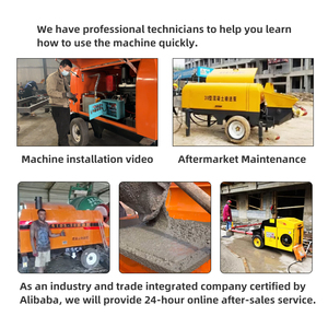 12m3/H-55m3/h động cơ diesel bê tông dòng bơm Trailer gắn BƠM BÊ TÔNG để bán - Product Image 6