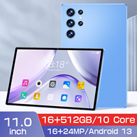 Tablet PC S23U Senior de 11 Pulgadas, 16 GB, 1 TB, Cámara Frontal de 108 MP, Batería de 8000 mAh, Pantalla Grande, 4G, 5G, Modo Sencillo, Fácil de Usar, Económico