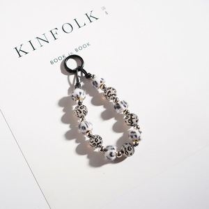 Chaîne de <span class=keywords><strong>porte</strong></span>-clés perlée avec <span class=keywords><strong>pompon</strong></span> imprimé léopard rétro tendance pour sacs - Product Image 6