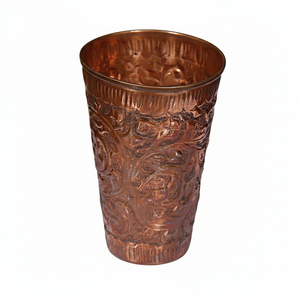 Verre en cuivre pur fait à la main pour le stockage de l'eau et le service aide à purifier l'eau soutient le bien-être et la routine de vie saine - Product Image 1