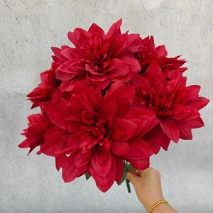 PT-CH009 nuovo stile artificiale fiore di dalia vero tocco fiore di colore primaverile per <span class=keywords><strong>la</strong></span> decorazione interna ed esterna di nozze - Product Image 6
