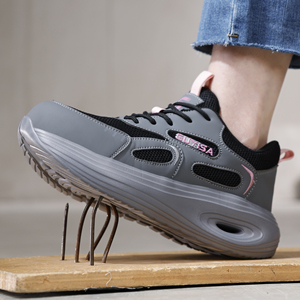 Vente directe d'usine, chaussures <span class=keywords><strong>de</strong></span> sécurité respirantes et confortables pour femmes, anti-écrasement, anti-perforation - Product Image 3