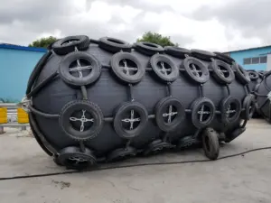 Large Size Boat Inflatable Mooring Yokohama Bumpers Rubber Pneumatic Dock Fenders With Logo Customization