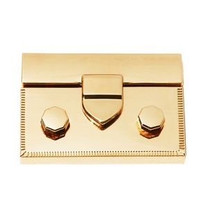 Tùy Chỉnh Bền Túi Xách Kim Loại Xử Lý Chết Đúc Hộp Gỗ Phần Cứng Trang Trí Lần Lượt Khóa Hợp Kim Ví Phụ Kiện Kim Loại <span class=keywords><strong>Twist</strong></span> Ổ Khóa - Product Image 1