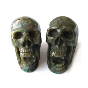 ขายส่งศิลปะประติมากรรมมือแกะสลักเปิดปากลาบราดอร์กะโหลก - Product Image 5