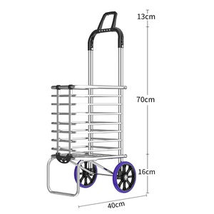 Carrito de Compras Plegable de Cuatro Ruedas <span class=keywords><strong>para</strong></span> el Hogar, Carrito <span class=keywords><strong>para</strong></span> Subir Escaleras, Remolque Pequeño - Product Image 6