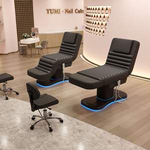 Table de salon noire, grande chaise cosmétique élévatrice électrique, top ventes, lit, spa, spa - Product Image 1