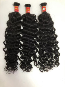 Proveedores de cabello, venta al por mayor, cabello humano rizado italiano chino, trenzado de cabello humano virgen crudo, a granel, sin trama, rizos de sirena - Product Image 2