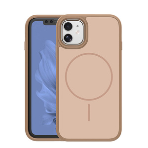 Nuova Custodia Protettiva Antiscivolo Opaca per Fotocamera, in TPU e PC, con Ricarica Wireless e Bumper Magnetico per <span class=keywords><strong>iPhone</strong></span> <span class=keywords><strong>11</strong></span>, Colore <span class=keywords><strong>Arancione</strong></span> - Product Image 1