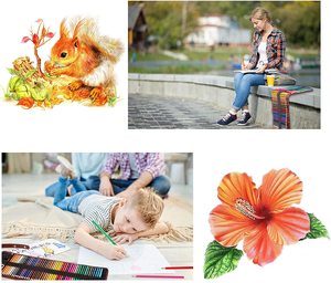 Bview Art-Juego de lápices de acuarela profesionales, lápices de dibujo de arte multicolor para estudiantes y artistas, 72 unidades - Product Image 5