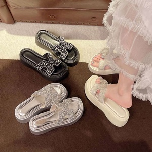 Nouvelles Chaussures Décontractées Montantes à Plateforme pour Femmes, à Enfiler, à Semelle Épaisse, en Tissu Extensible et Tige en PU, Idéales Printemps-Été et Protection Solaire - Product Image 3