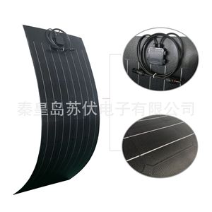 Panel Solar Monocristalino Flexible de 100W 18V, Adhesivo Impermeable para Exteriores, para Vehículos Recreativos, Vehículos Eléctricos, Energía Fuera de la Red - Product Image 2