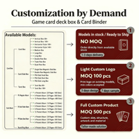 Boîte de rangement en cuir écologique personnalisée Torson Wholesale pour TCG Yu-Gi-Oh, capacité de 400+ cartes, fermeture magnétique
