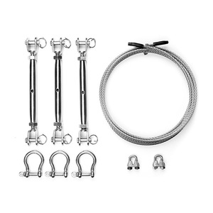 ตะขอเกี่ยวสแตนเลสแบบเปิด 304 316 ขนาดเมตริก 80 มม. สำหรับปรับความตึงของผ้าใบกันแดด - Product Image 3