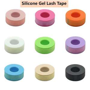 Ruban pour cils bleu pour peaux sensibles, ruban en gel de silicone, logo privé, micro-mousse, ruban en gel de silicone rose pour extensions de cils - Product Image 6
