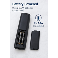 Télécommande vocale universelle intelligente noire 16 boutons connexion sans fil 2,4 GHz OEM ODM Usine Moule en plastique ABS