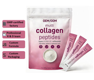 Poudre de collagène personnalisée OEM/ODM pour la peau, les <span class=keywords><strong>cheveux</strong></span> et les ongles |   Fabricant de compléments alimentaires en marque blanche avec conception <span class=keywords><strong>d</strong></span>'emballage personnalisé - Product Image 1