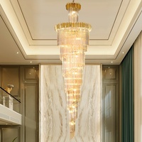 Nouveau lustre suspendu moderne en cristal, produit de luxe, design moderne, éclairage d'intérieur, luminaire décoratif de plafond, idéal pour une entrée, un hôtel ou un couloir