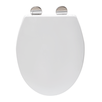 Siège de toilette en PP de style européen, fermeture douce, facile à nettoyer, couvercle de toilette en plastique à montage supérieur, dégagement rapide, accessoire sanitaire