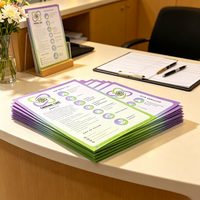 Impression couleur personnalisée, service de santé NDIS, papier couché 157 g/m², dépliant à feuille unique