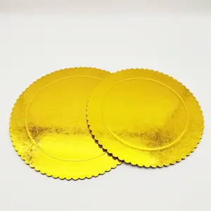 Plaques de base de gâteau <span class=keywords><strong>en</strong></span> or personnalisées de 3MM, cercles de gâteau <span class=keywords><strong>en</strong></span> <span class=keywords><strong>carton</strong></span> rond de haute qualité, vente <span class=keywords><strong>en</strong></span> gros - Product Image 2