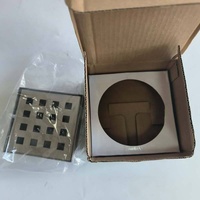 Siphon de sol carré en acier inoxydable SUS304 robuste, anti-odeur et anti-colmatage, pour salle de bain, cuisine, balcon