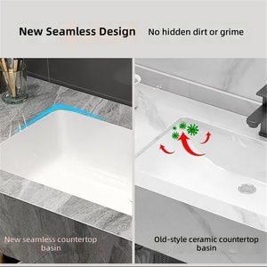 Étagère de salle de bain directement d'usine, ensemble miroir LED anti-buée pour meuble-lavabo, tailles personnalisées pour usage domestique et hôtelier ODM/OEM - Product Image 3