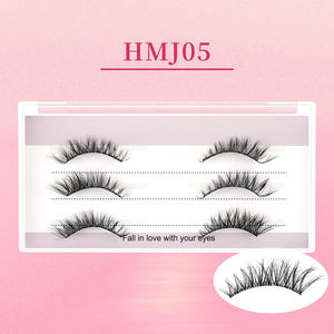 <span class=keywords><strong>Faux</strong></span> <span class=keywords><strong>cils</strong></span> volumineux dramatiques, <span class=keywords><strong>cils</strong></span> demi-<span class=keywords><strong>cils</strong></span> à presser doux, application rapide, imperméables, autocollants - Product Image 2