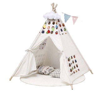 Hot New Small Folding Cotton Toy Tent Interior y exterior Sensorial Blackout Play House para niños Estilo suave - Product Image 1