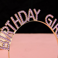 Barrettes et bandeaux coréens haut de gamme pour femmes, ornés de strass, pour l'anniversaire, les fêtes et les événements festifs, idéaux pour la photographie.