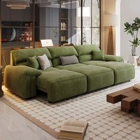 Modernes Chenier Elektrosofa für Wohnzimmer 2026 Neu Erweiterbar und Verstellbar Multifunktionales Cremefarbenes Funktionssofa