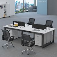 Bureau d'étude entièrement équipé pour chambre à coucher, robuste et durable, combinaison bureau et chaise pour entreprise