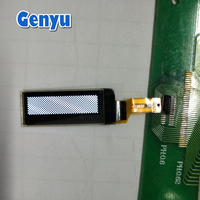 0.91 inç 128x32 nokta beyaz renk küçük oled ekran şeffaf lcd ekran spi 15 pin fpc esnek