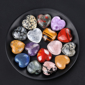 Compre Joyería para el Día de la Madre, Regalo de Cuentas de Cuarzo Natural con Propiedades Curativas, Cuentas de Rodonita en Forma de Corazón con Logotipo Personalizado para Boutique - Product Image 1