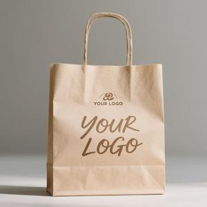 Classic Kraft <b>Paper</b> Bag Hot Stamping Custom Logo <b>Biodegradable</b> <b>Paper</b> Bag With Twisted Handles For Bakery Cookies Packaging - Product Image 3