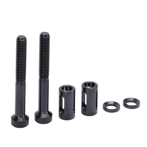<span class=keywords><strong>2</strong></span> ensembles de supports pour ordinateur de vélo, vis de fixation allongées en alliage de Ti, vis allongées pour support d'ordinateur de vélo, noires - Product Image 4