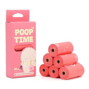 ถุงเก็บมูลสัตว์เลี้ยงขนาดเล็ก ผลิตจากแป้งข้าวโพดรีไซเคิล 20% เป็นมิตรต่อสิ่งแวดล้อม - Product Image 5